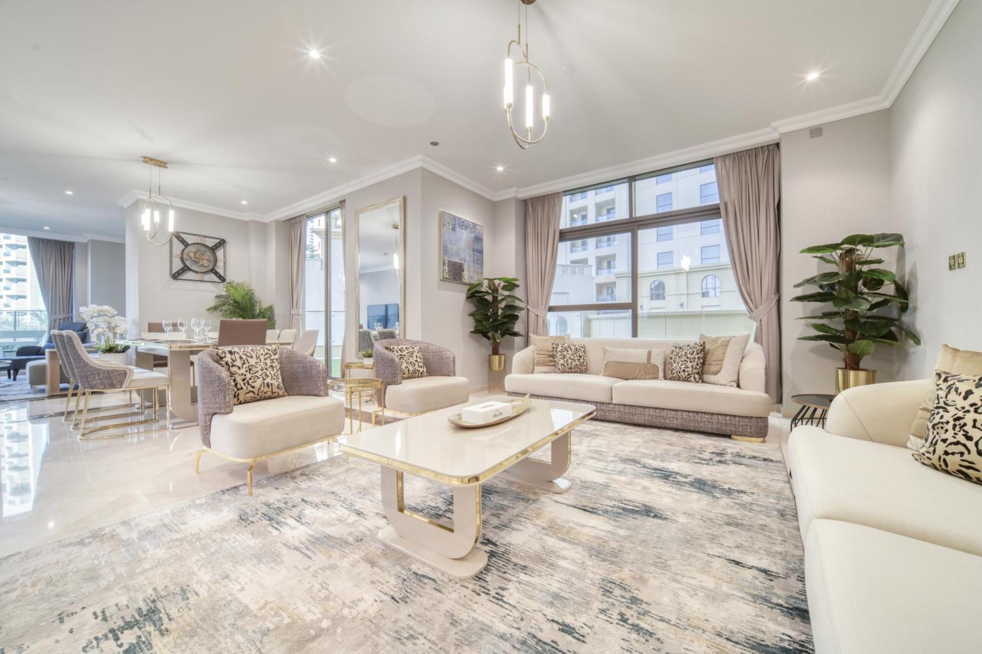 Luxurious 4 Bedroom Duplex With Terrace & Sea View Dubaj Zewnętrze zdjęcie