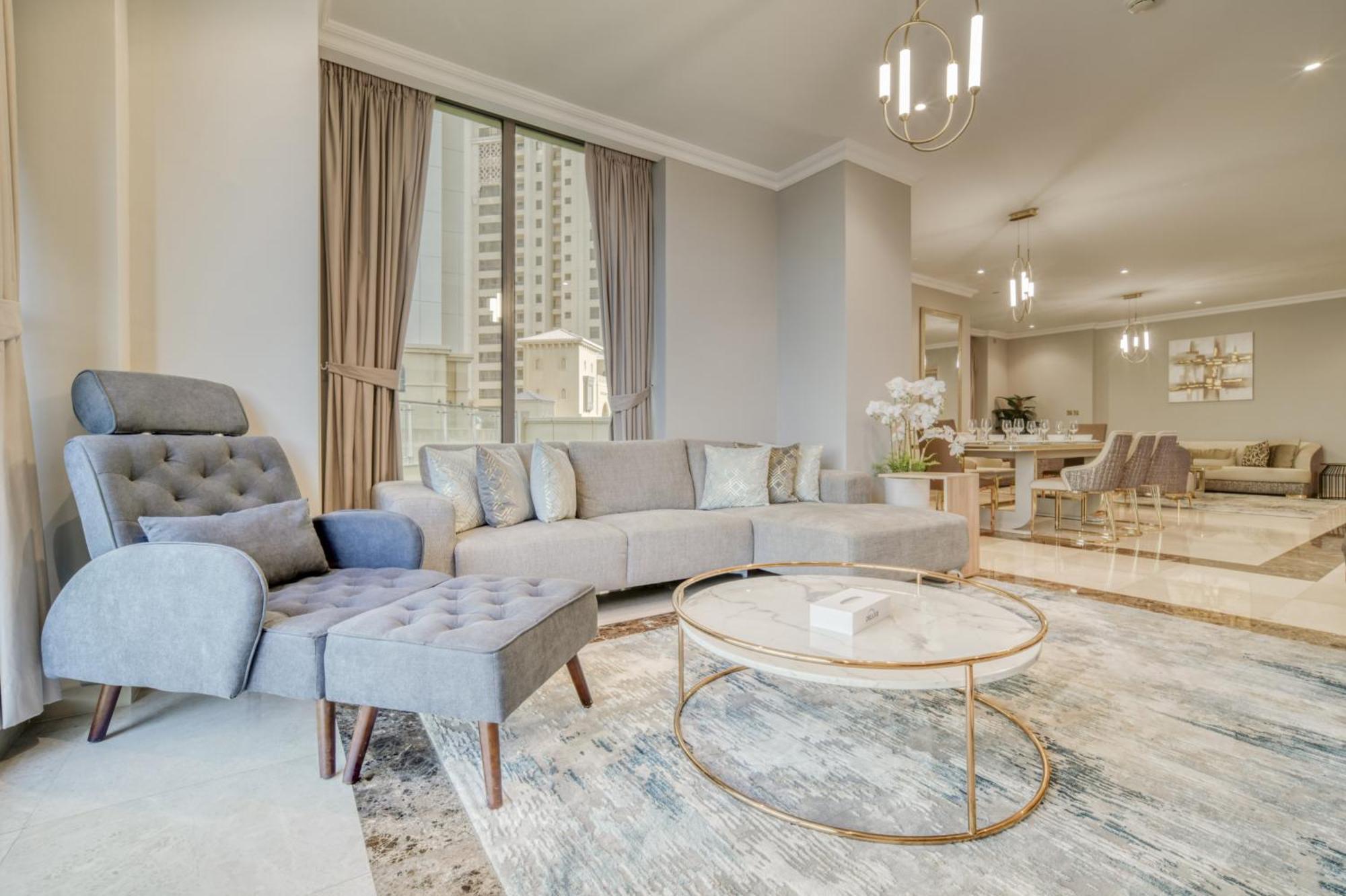 Luxurious 4 Bedroom Duplex With Terrace & Sea View Dubaj Zewnętrze zdjęcie